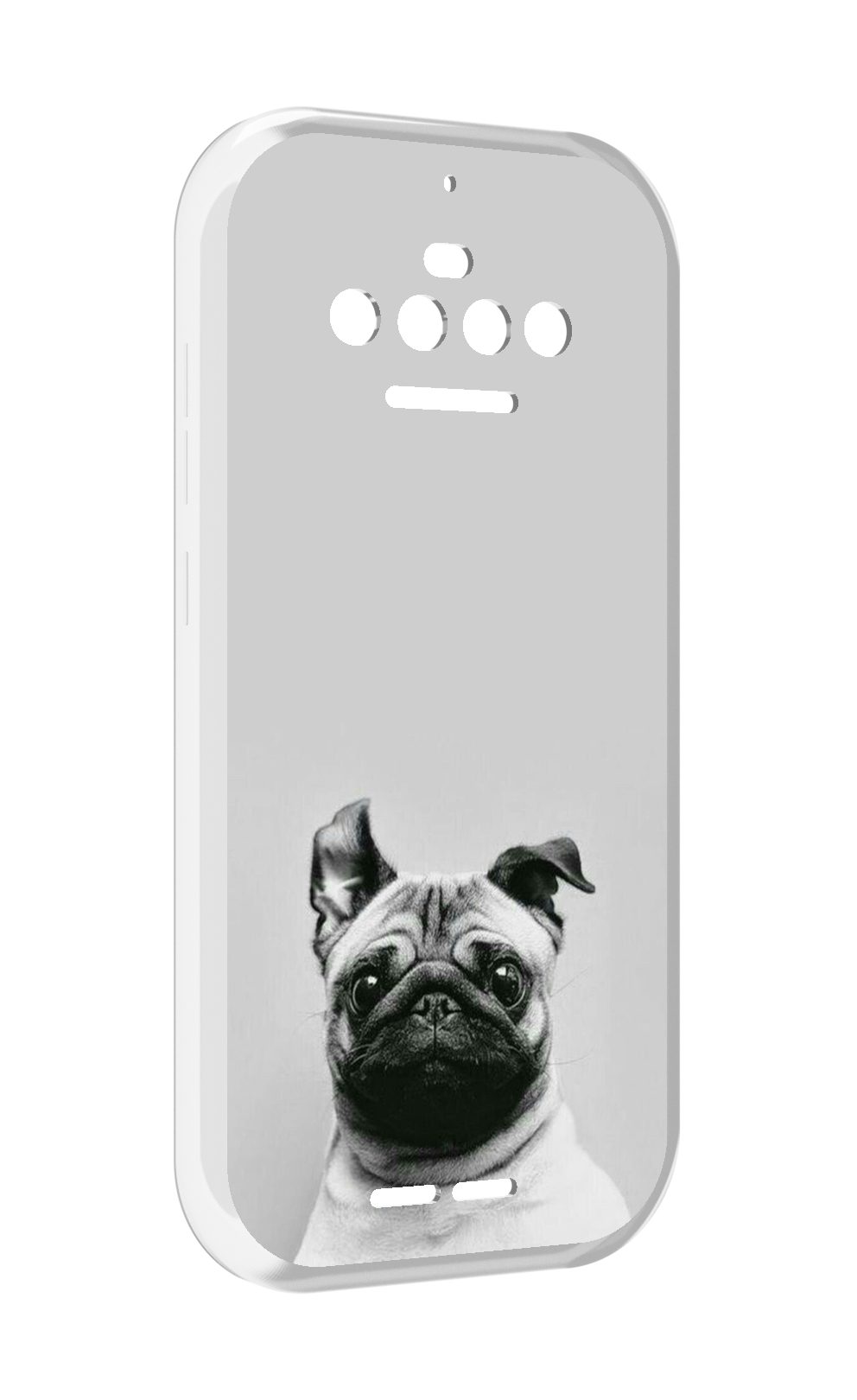 

Чехол MyPads мопс для Oukitel F150 R2022, Прозрачный, Tocco