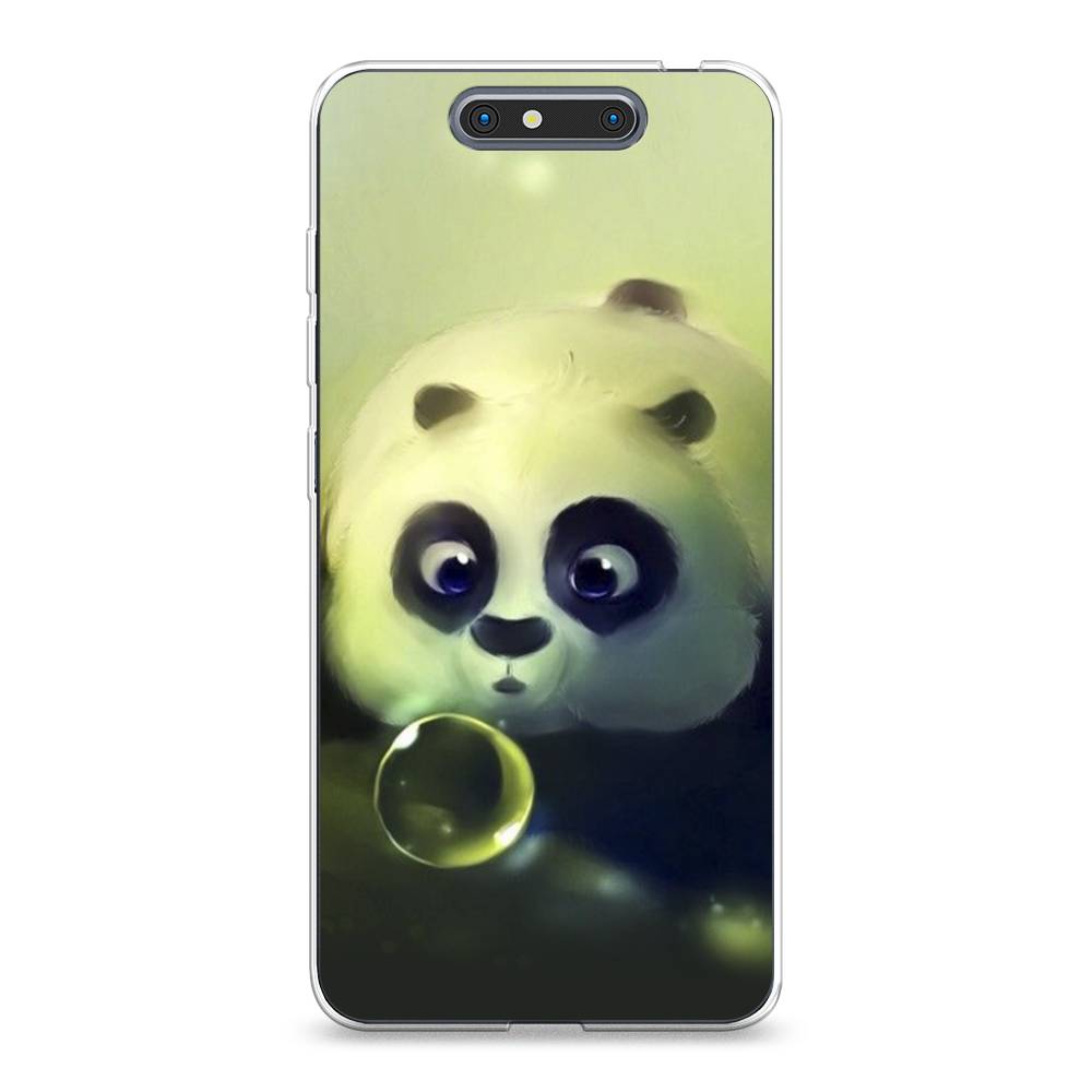 

Чехол на ZTE Blade V8 "Малыш панды", Зеленый;черный;серый, 131250-1