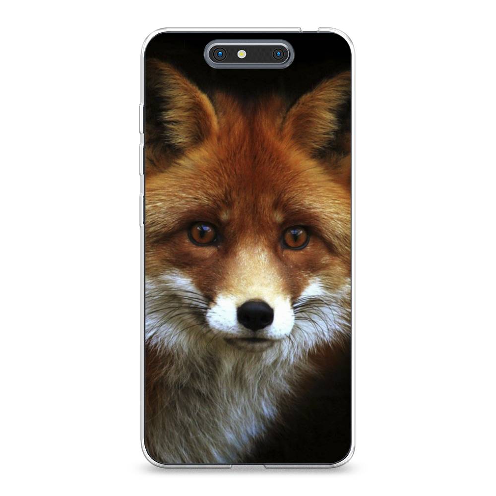 

Чехол на ZTE Blade V8 "Лиса 2", Оранжевый;черный;серый, 131250-1