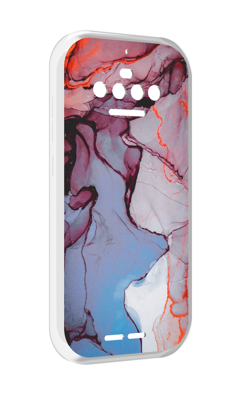 

Чехол MyPads мраморный рисунок для Oukitel F150 R2022, Прозрачный, Tocco