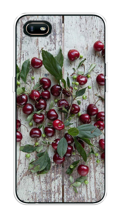 

Чехол на Oppo A1k "Вишня", Бордовый;зеленый;серый, 252150-1