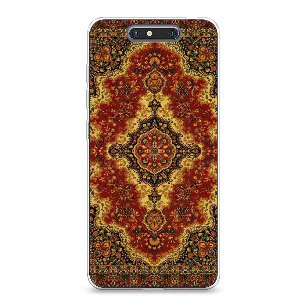 

Чехол на ZTE Blade V8 "Ковер", Коричневый;золотистый;красный, 131250-3
