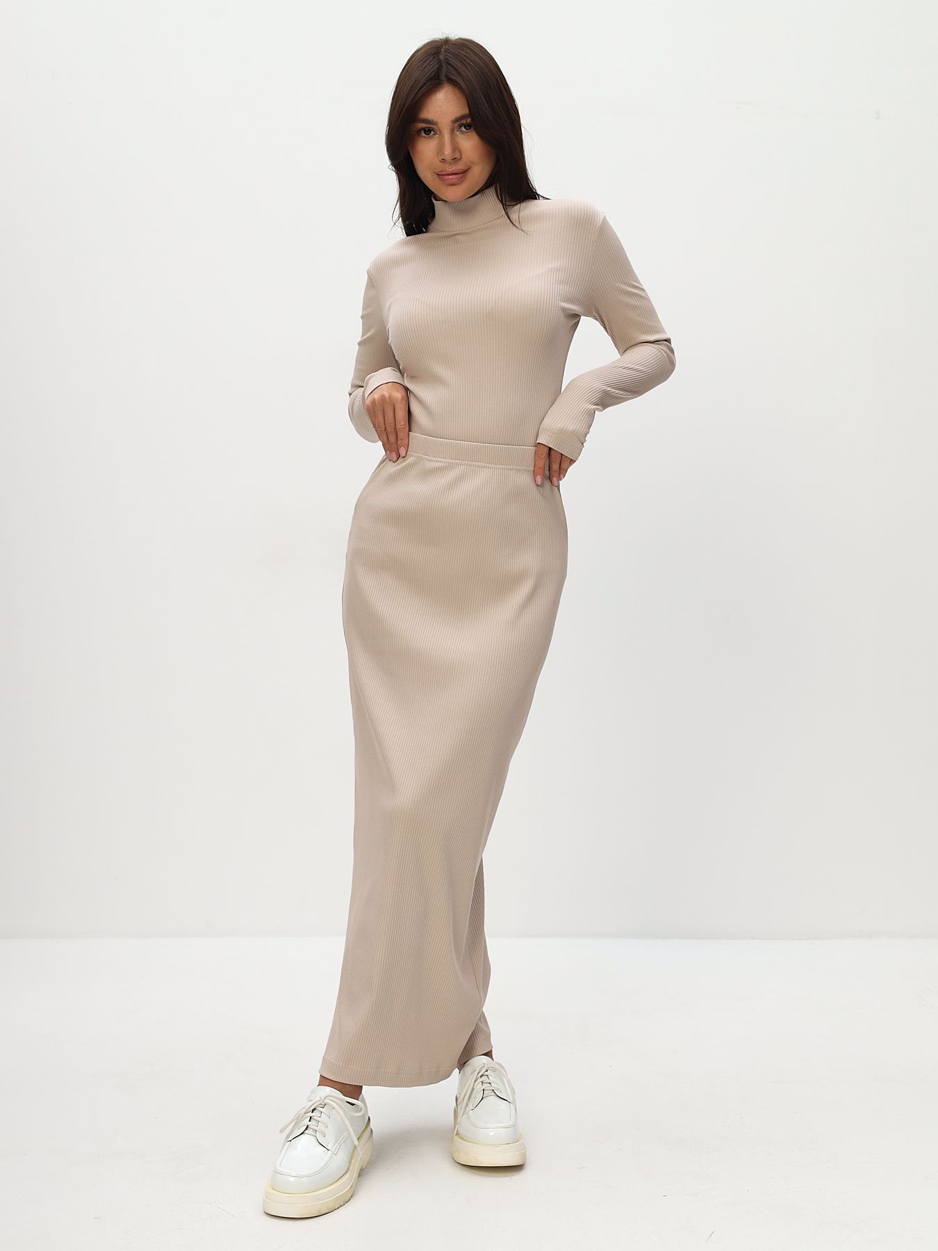 

Юбка женская MOM 1 33-22158 бежевая XS, Бежевый, 33-22158