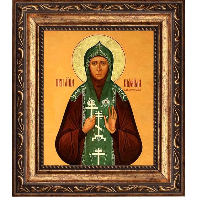 

Рафаила (Вишнякова), схимонахиня, преподобномученица. Икона на холсте.