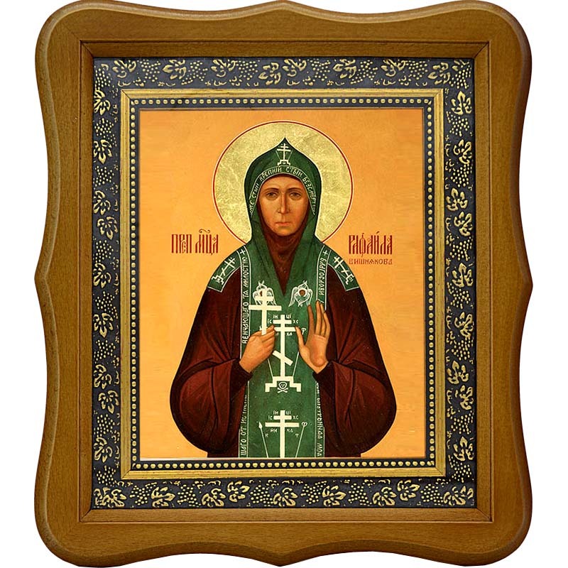 

Рафаила (Вишнякова), схимонахиня, преподобномученица. Икона на холсте.