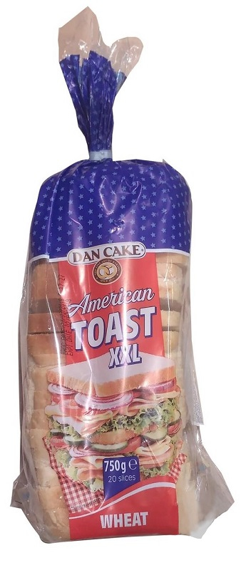 

Хлеб белый Dan Cake ХХL сандвичный пшеничный 750 г, ХХL сандвичный пшеничный