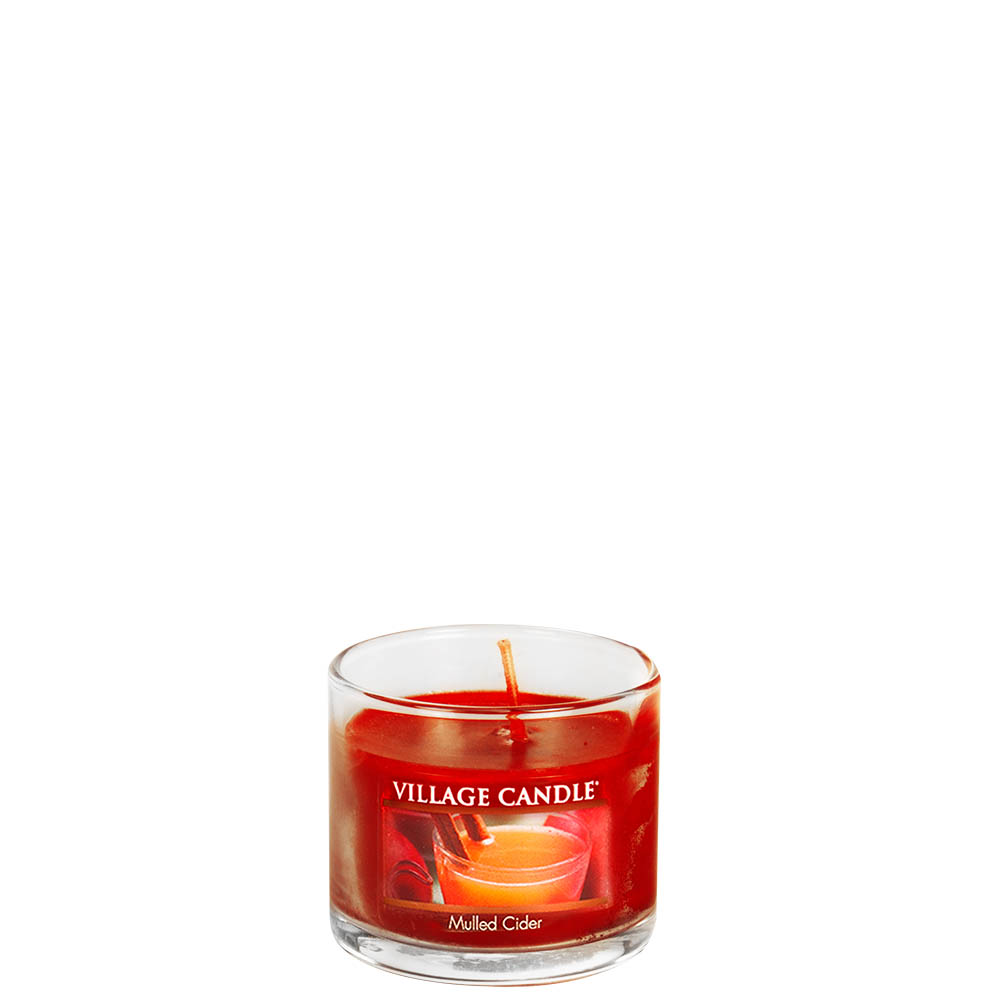 фото Ароматическая свеча village candle "mulled cider", стакан, маленькая