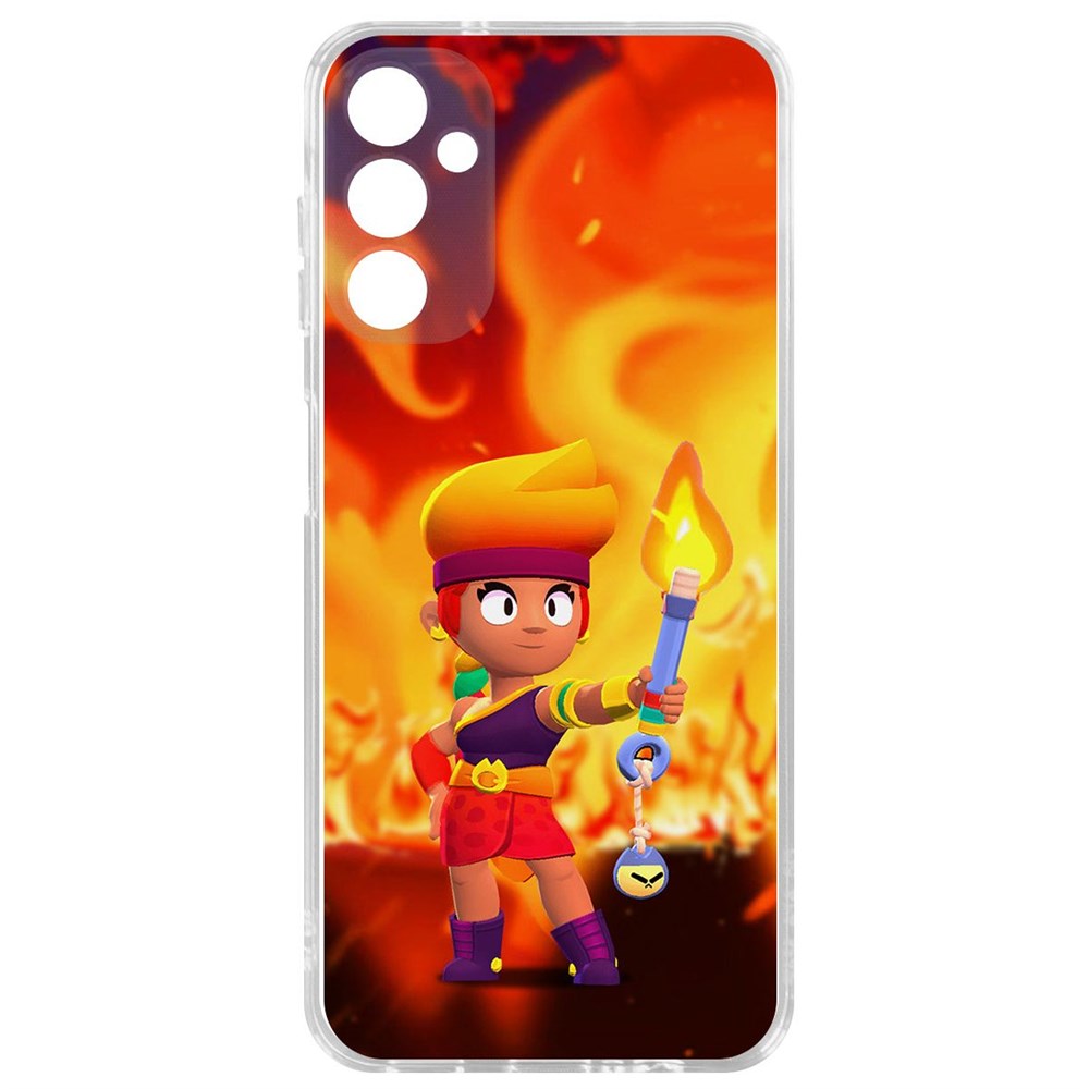 

Чехол-накладка Krutoff Clear Case Brawl Stars-Амбер для Samsung Galaxy A14 4G (A145), Прозрачный