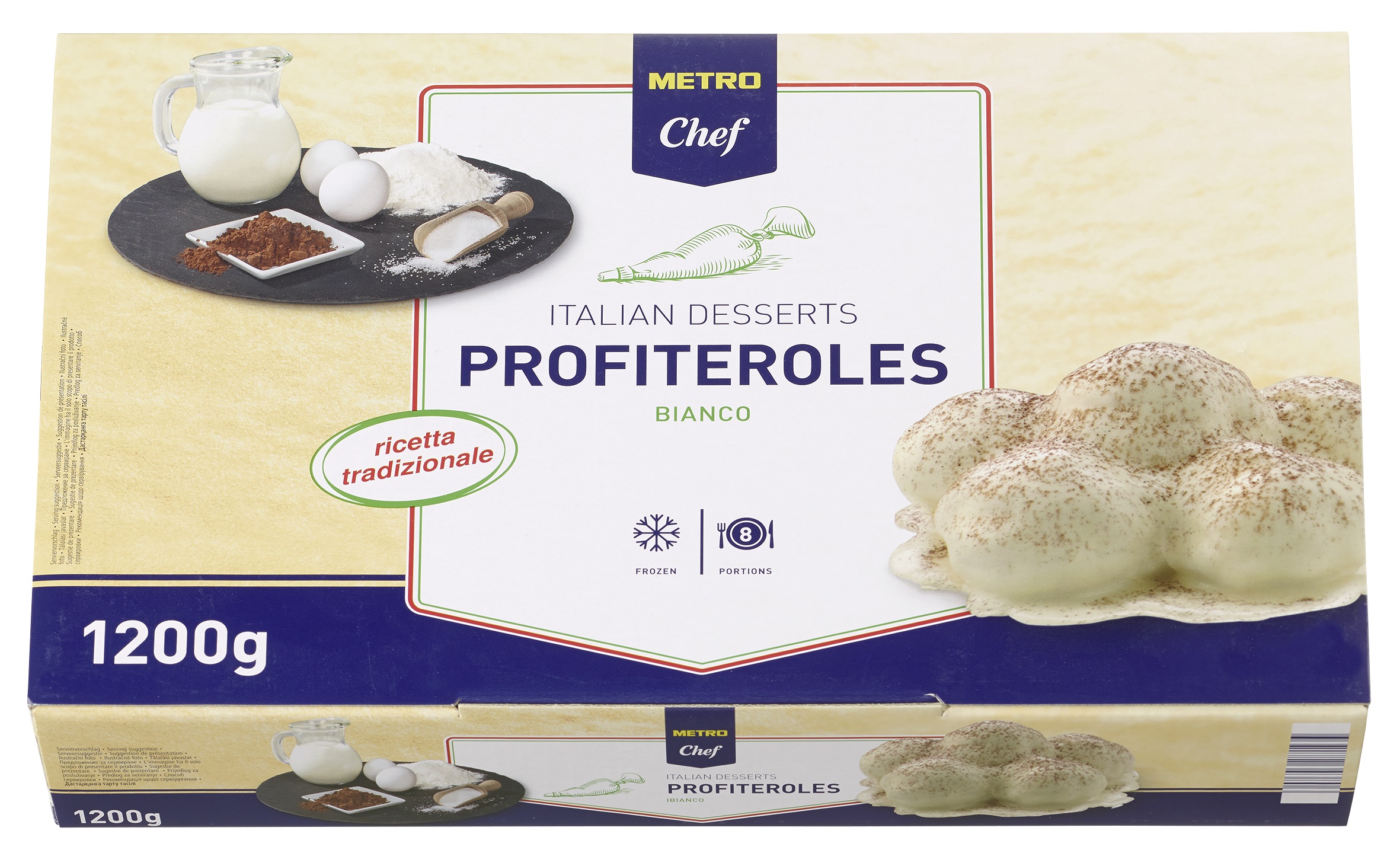 Пирожное Metro Chef Профитроли Латте 1,2 кг