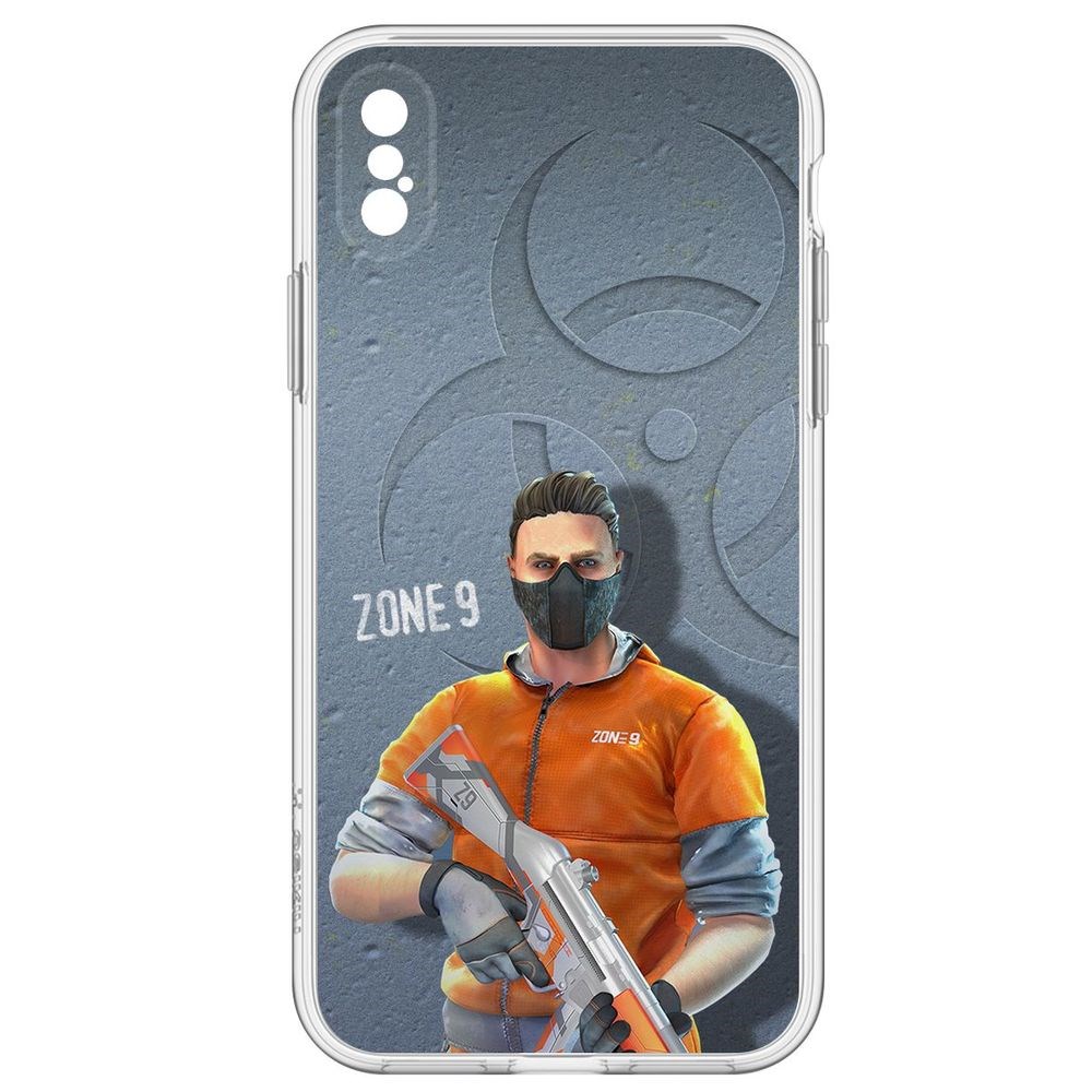 

Чехол-накладка Krutoff Clear Case Cтандофф 2 (Standoff 2) - Биотеррорист для iPhone XS, Прозрачный