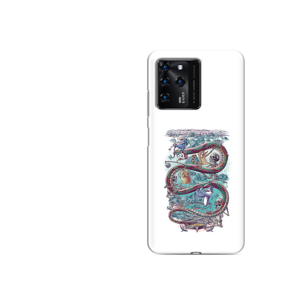 

Чехол MyPads Tocco для ZTE V30 время приключений страшилка (PT226947.476.280), Прозрачный, Tocco