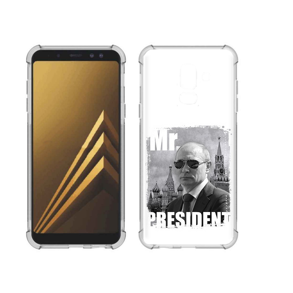 

Чехол MyPads Tocco для Samsung Galaxy A6+ (2018) Путин (PT111520.594.141), Прозрачный, Tocco