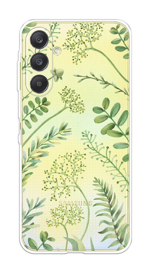 

Чехол на Samsung Galaxy A26 5G "Green Leaves", Зеленый;прозрачный, 2110750-1