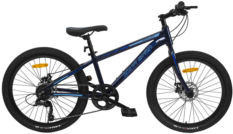 фото Велосипед подростковый maxiscoo starlight 24" 7ск. 2022 синий кобальт