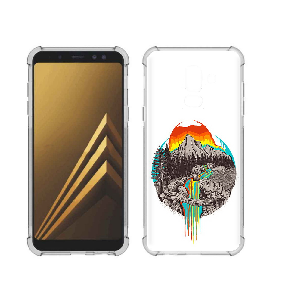 

Чехол MyPads Tocco для Samsung Galaxy A6+ (2018) Радужный водопад (PT111520.594.144), Прозрачный, Tocco