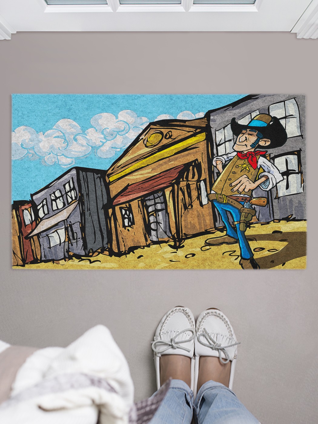 

Придверный коврик в прихожую для обуви, на резиновой основе, 75x45 см door_37927 JoyArty