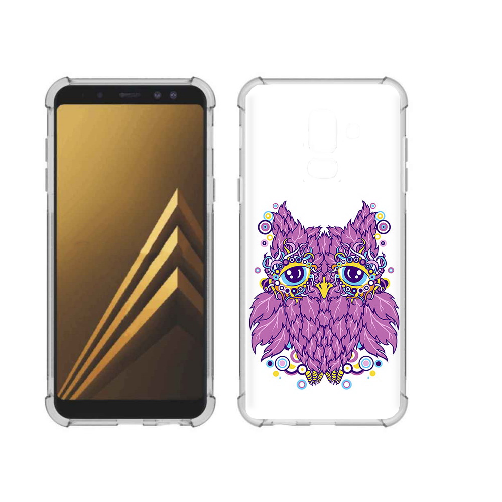 

Чехол MyPads Tocco для Samsung Galaxy A6+ (2018) Розовая сова (PT111520.594.147), Прозрачный, Tocco