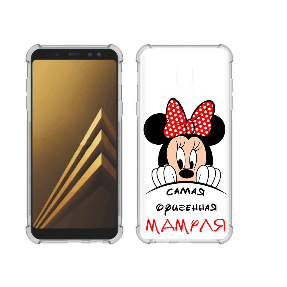 

Чехол MyPads Tocco для Samsung Galaxy A6+ (2018) Самая лучшая мамуля Мини Маус, Прозрачный, Tocco