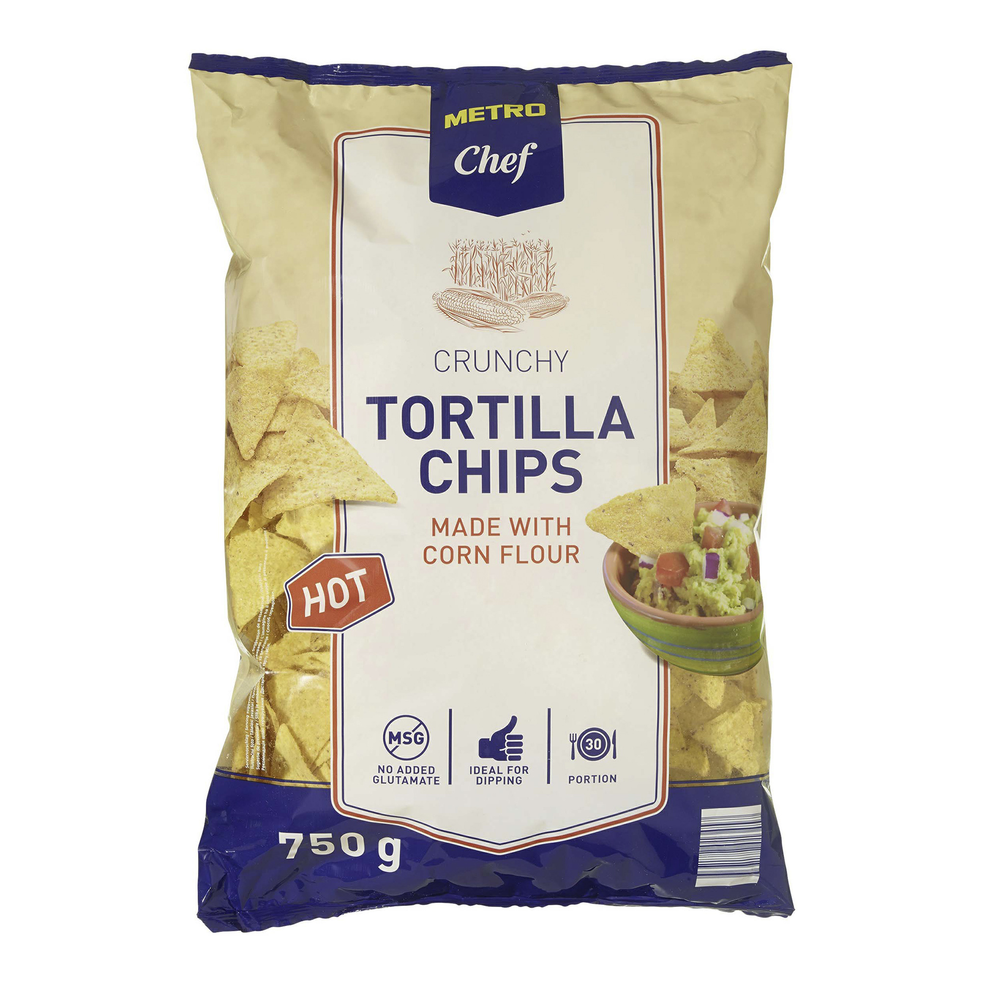 

Чипсы кукурузные Metro Chef Hot 750 г