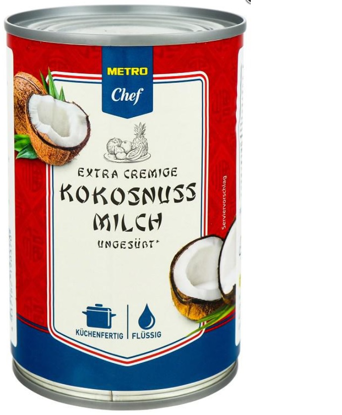 Молоко кокосовое 400 мл Metro Chef