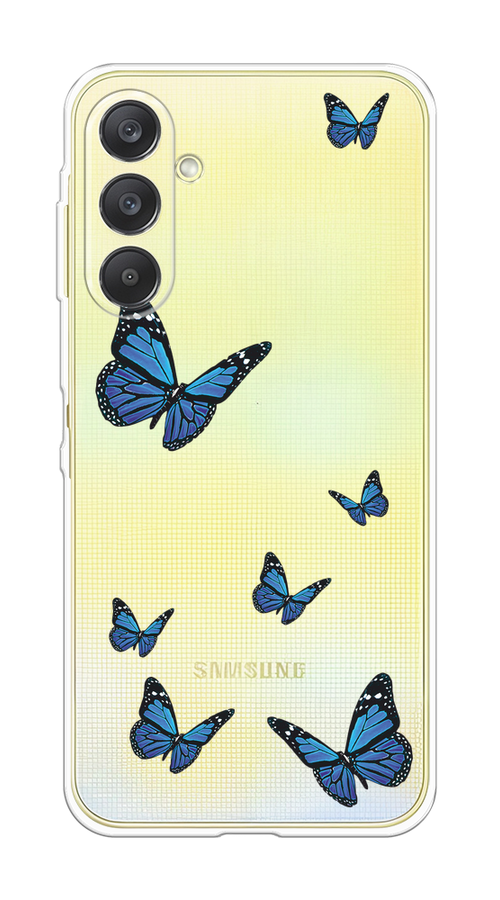 

Чехол на Samsung Galaxy A26 5G "Blue butterflies", Синий;черный, 2110750-1