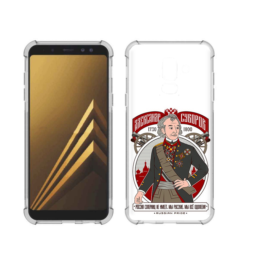 

Чехол MyPads Tocco для Samsung Galaxy A6+ (2018) Суворов (PT111520.594.164), Прозрачный, Tocco