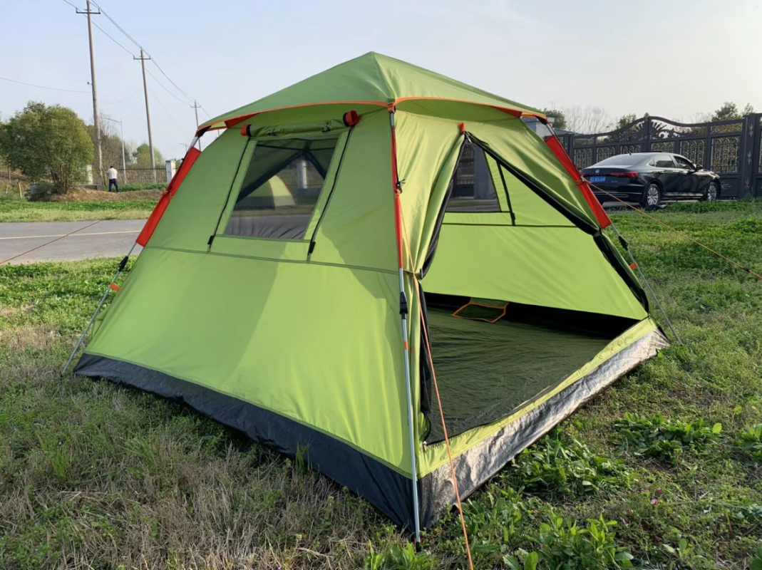 Палатка MiMir Outdoor ART-930, кемпинговая, 3 места, зеленый