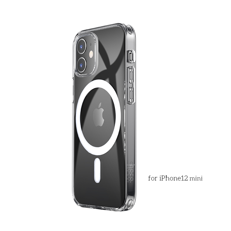 фото Чехол tpu magnetic series для iphone 12 mini, прозрачный hoco