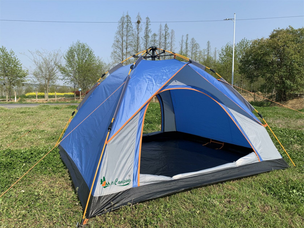 Палатка MiMir Outdoor ART-910, кемпинговая, 3 места, синий