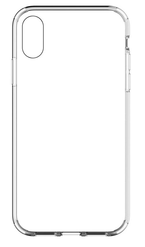 фото Чехол clear case силиконовый для iphone xs max, прозрачный ademar