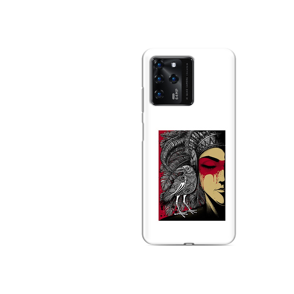 

Чехол MyPads Tocco для ZTE V30 девушка с вороном в абстракции (PT226947.476.311), Прозрачный, Tocco