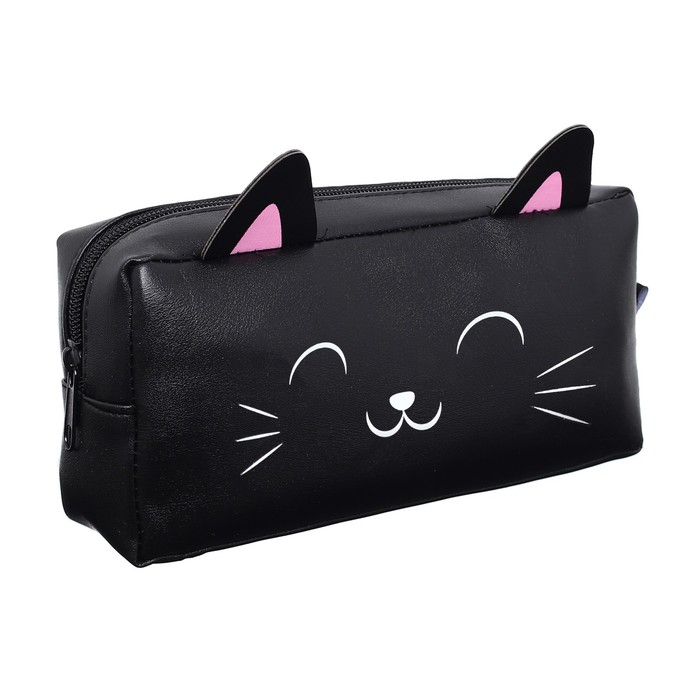 

Пенал Calligrata "Котик", 20 х 9 х 5 см, Черный