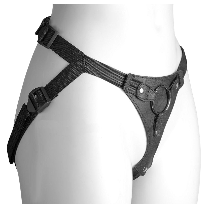 Женский пояс-трусики Lovetoy с плугом черный