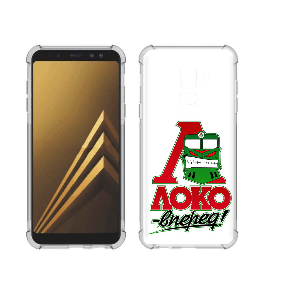 

Чехол MyPads Tocco для Samsung Galaxy A6+ (2018) ФК локо вперед (PT111520.594.181), Прозрачный, Tocco