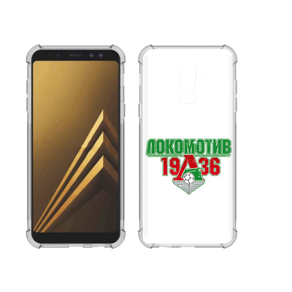 

Чехол MyPads Tocco для Samsung Galaxy A6+ (2018) ФК локомотив 1936 (PT111520.594.182), Прозрачный, Tocco