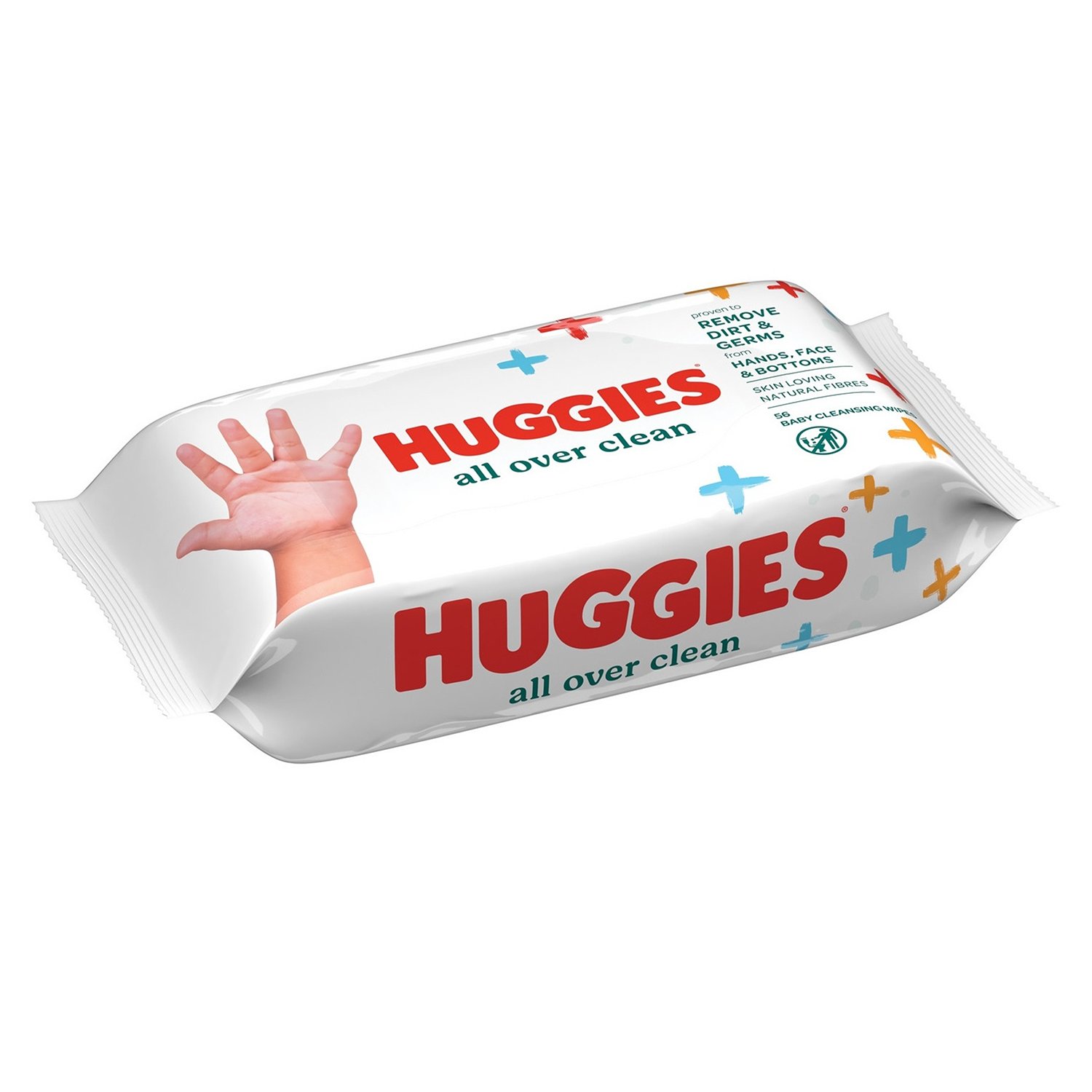 фото Влажные салфетки huggies all over clean 56 шт