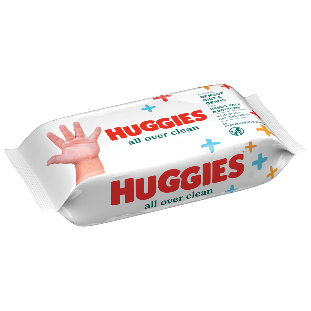 Влажные салфетки Huggies All over clean, 56 шт