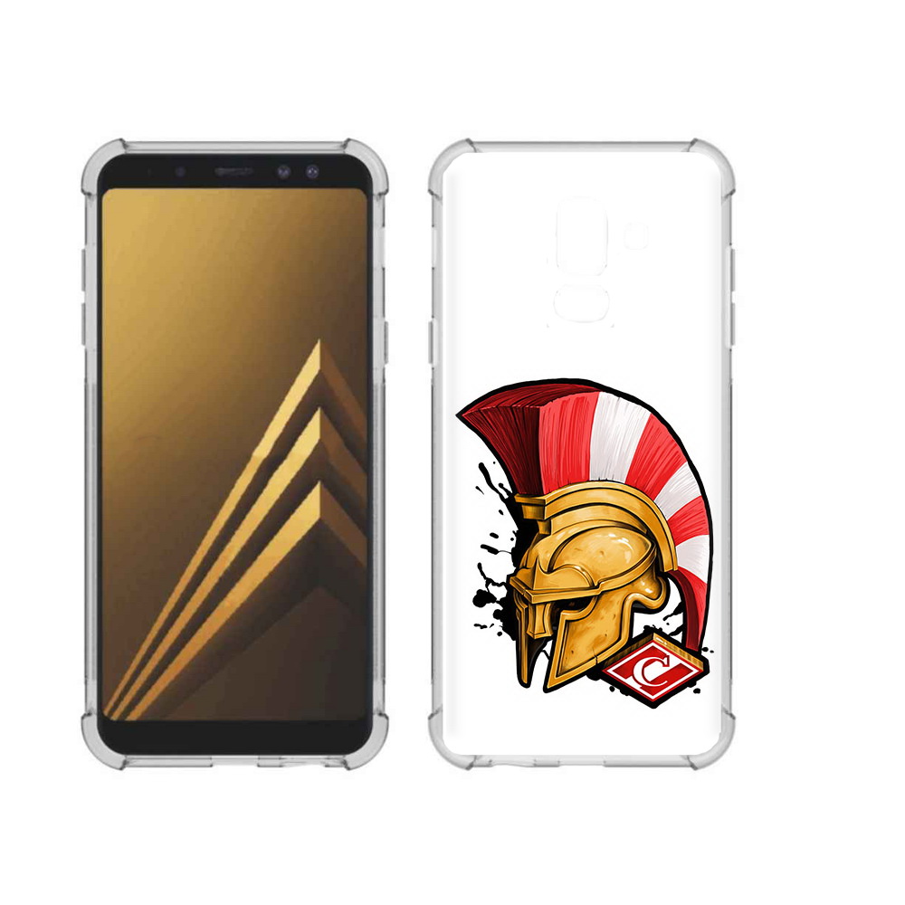 

Чехол MyPads Tocco для Samsung Galaxy A6+ (2018) ФК спартак шлем (PT111520.594.185), Прозрачный, Tocco