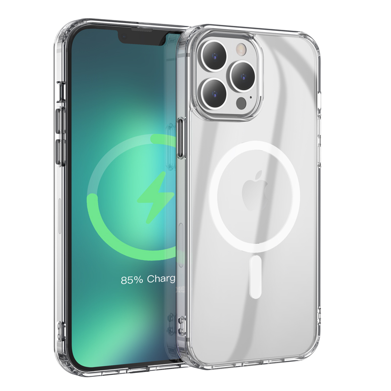

Чехол tpu magnetic series для iphone 13 Pro 6.1, прозрачный