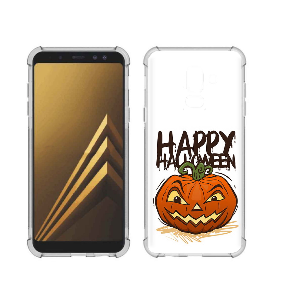 

Чехол MyPads Tocco для Samsung Galaxy A6+ (2018) Хэллоуин счастливый (PT111520.594.195), Прозрачный, Tocco