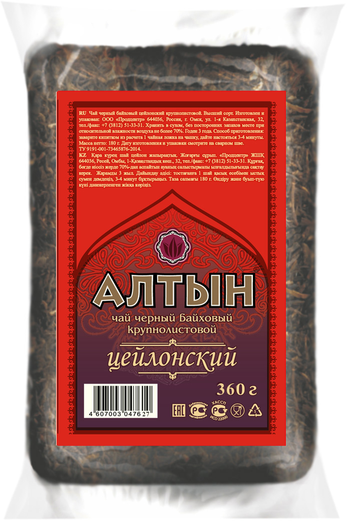 

Чай черный Алтын крупнолистовой 360 г