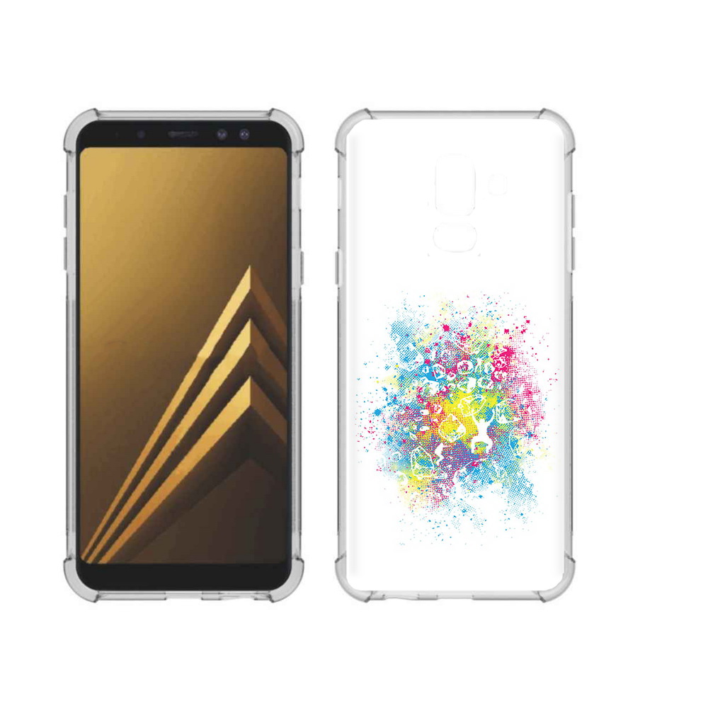 

Чехол MyPads Tocco для Samsung Galaxy A6+ (2018) акварель абстракция (PT111520.594.214), Прозрачный, Tocco