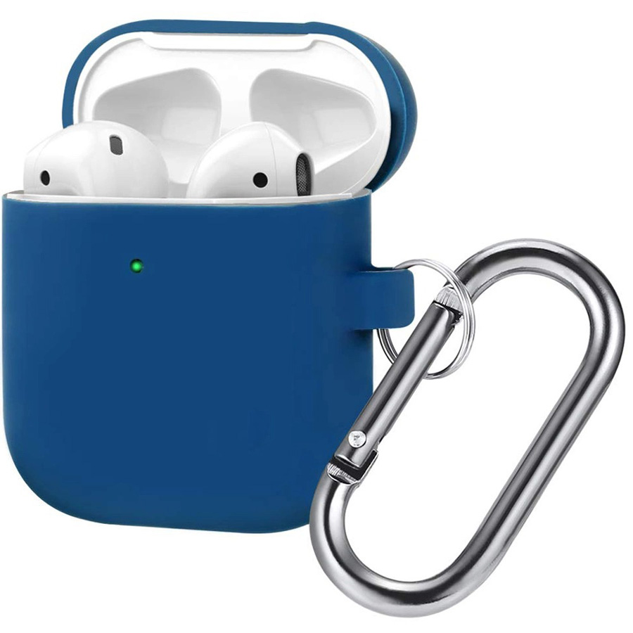 фото Чехол innozone ap2-20c-mk-04 для apple airpods 1/2 dark blue