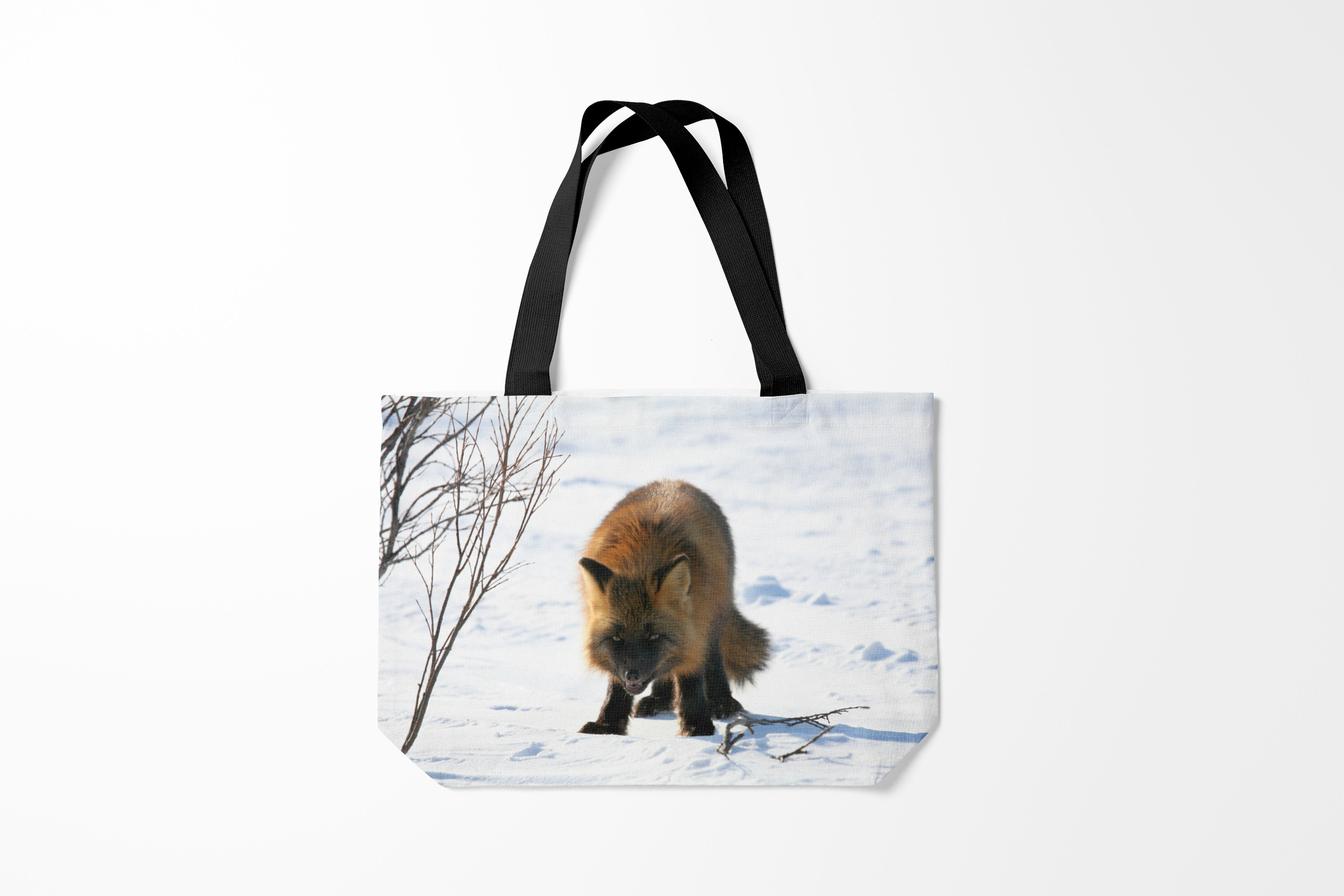 

Сумка шoппер унисекс Burnettie Лисы Лиса, белый, Лисы Лиса