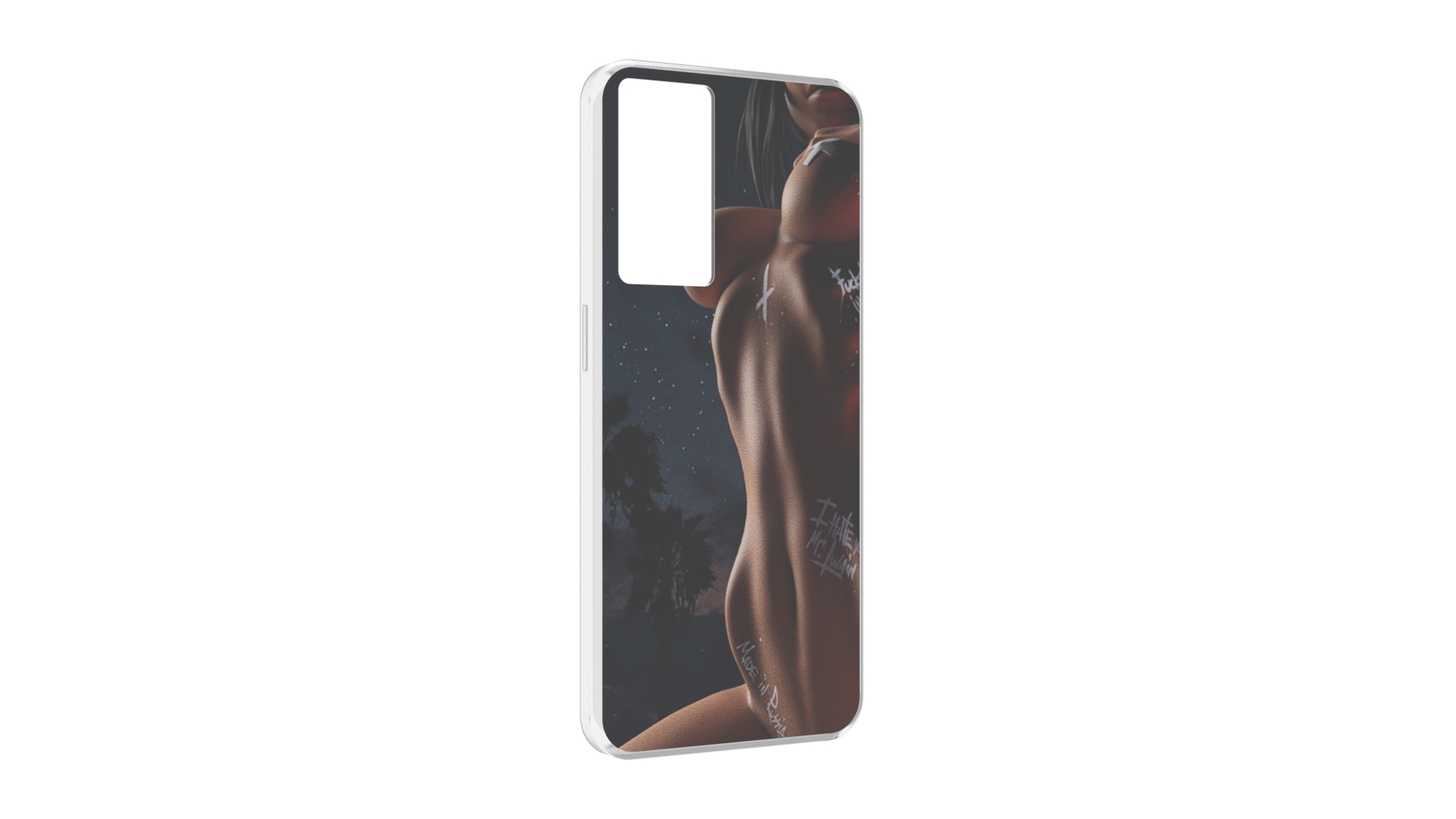 

Чехол MyPads белые-татуировки-на-теле для OPPO A96 5G / Reno7 Lite / Reno 7Z / F12 Pro 5G, Прозрачный, Tocco