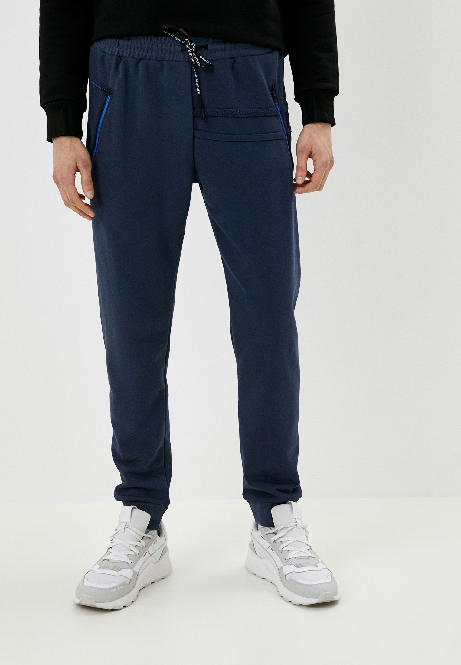 

Спортивные брюки мужские BAWER WB008 синие 3XL, Синий, WB008