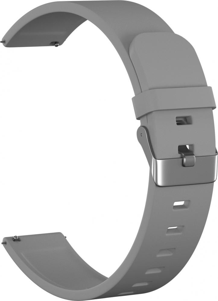 

Ремешок силиконовый GSMIN Elate 22 для Xiaomi Imilab KW66 (Серый)