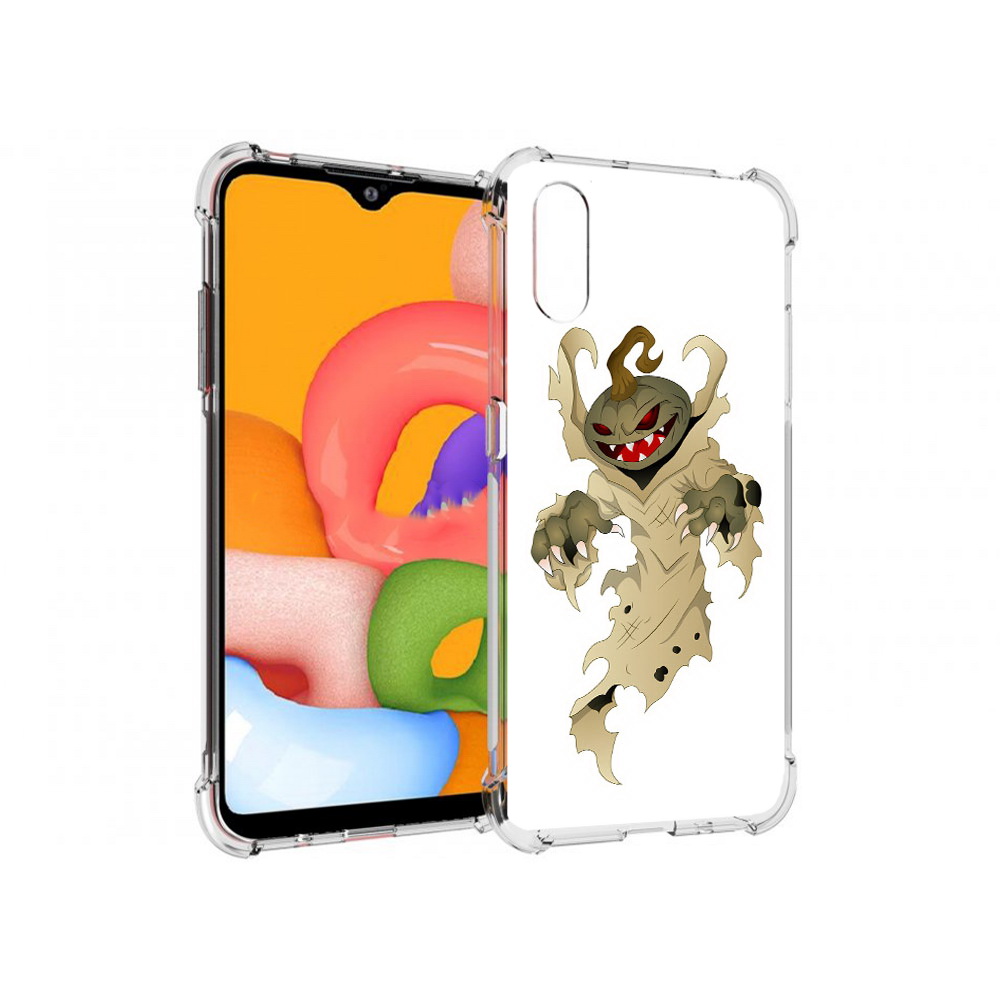 

Чехол MyPads Tocco для Samsung Galaxy A01 призрак хэллоуина (PT144711.509.555), Прозрачный, Tocco