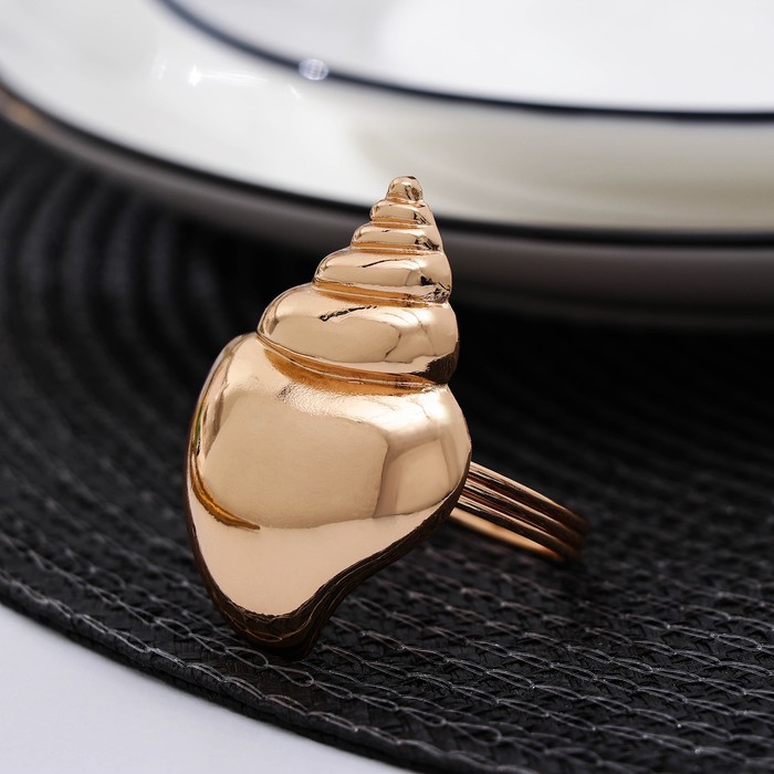 

Кольцо для салфетки Nature, 5x3,5x4,5 см, цвет золотой, Посуда и аксессуары для сервировки "Богема"