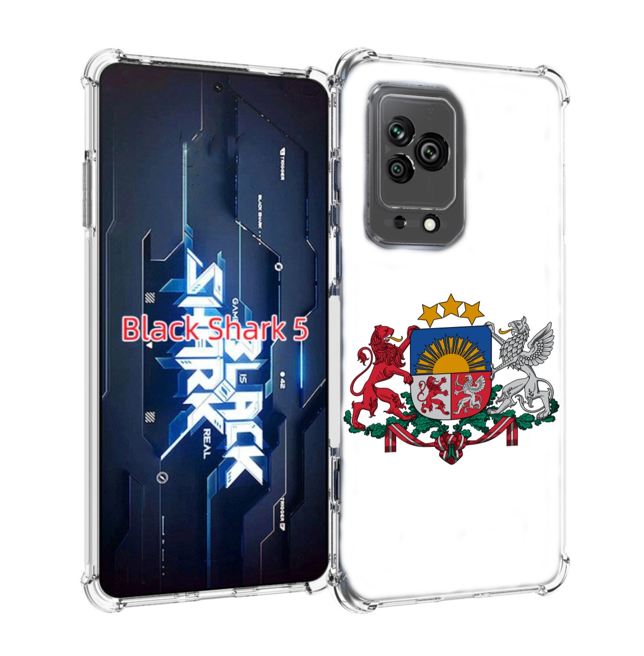 

Чехол MyPads герб-латвии для Xiaomi Black Shark 5, Прозрачный, Tocco